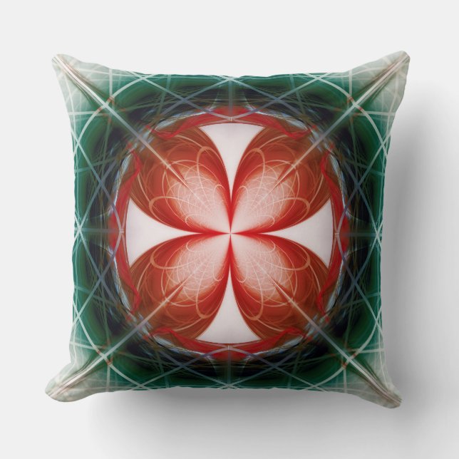 Modern flowery ornament cushion (Front)