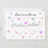 modern flying butterflies heart