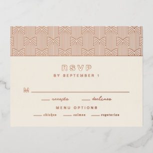 Modern Foil RSVP Card