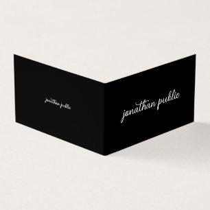Modern Folded Business Cards Elegant Template