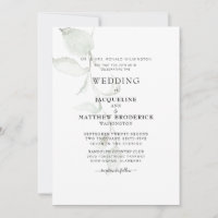 Modern Foliage Bride Parents Wedding