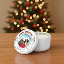 Modern Foliage Christmas Family Photo Holiday