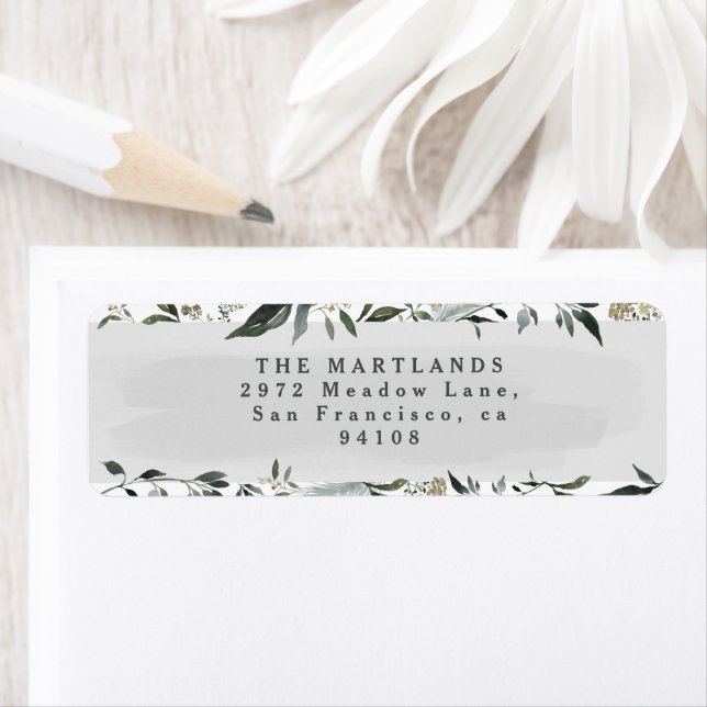 Modern foliage eucalyptus grey green elegant (Insitu)