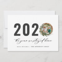 Modern foliage wreath 2020 stayed home