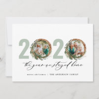 Modern foliage wreath 2020 stayed home