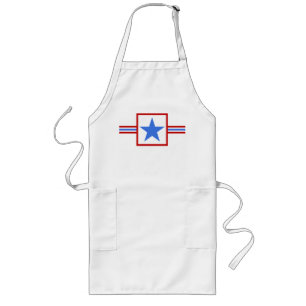 Modern Folk Art American Patriotic Apron