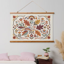 Modern Folk Autumn Botanical Geometric