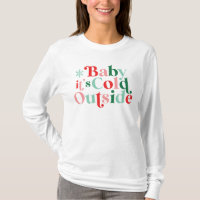 Modern Font Boho Baby It's Cold Outside Christmas