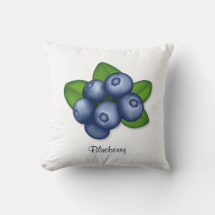 Modern Food Art Blueberry Home Decor Cushion