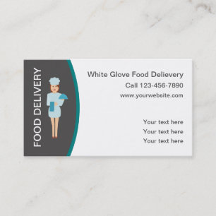 Modern Food Delivery Modern Business Cards