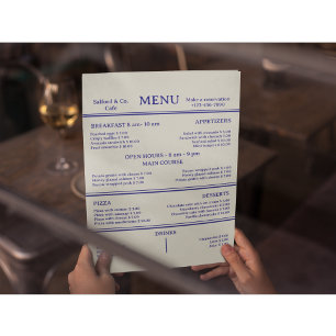 Modern Food Restaurant Cafe Menu Card