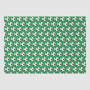 Modern Football Soccer Boy Birthday Kids Green Tissue Paper