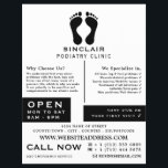 Modern Footprints, Podiatry Clinic, Podiatrist Flyer<br><div class="desc">Modern Footprints,  Podiatry Clinic,  Podiatrist Advertising Flyer by The Business Card Store.</div>