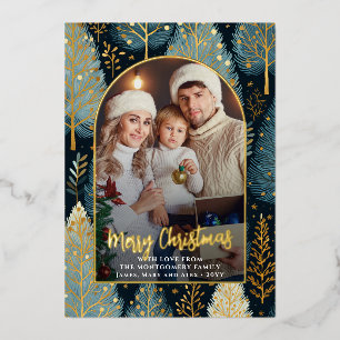 Modern Forest Custom Christmas Photo Arch