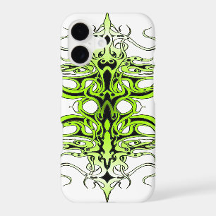 Modern Forest Green Celtic-Inspired Tribal Tattoo 