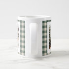 Modern Forest Green Plaid Rustic Photo Christmas  