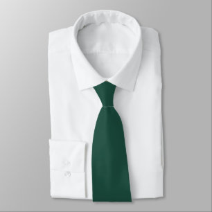 Modern Forest Green Plain Solid Colour Tie