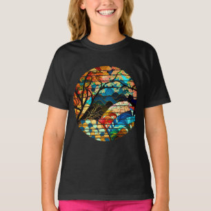MODERN FOREST JAPANESE ART STYLE T-Shirt