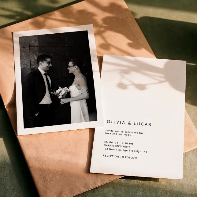 Modern Formal Classic Wedding Invitation (Creator Uploaded)