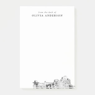 Modern Fort Worth Professional Gift Personalised Post-it Notes