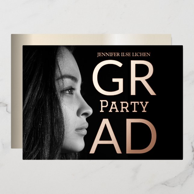 MODERN  FOTO GRAD PARTY (Front/Back)