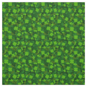 Modern Four Leaf Clover Floral Fabric