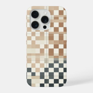 Modern Four-Quadrant Gradient Chequered Phone Case