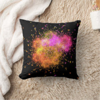 Modern fractal in pink and black