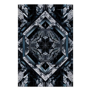 Modern Fractal: Multi Planar Nexus HD-76 Poster