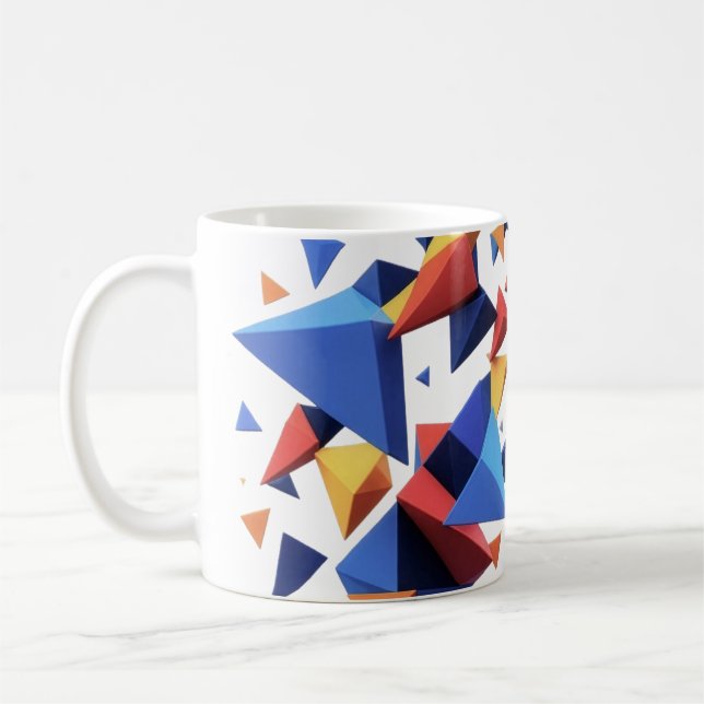 Modern Fragment Grid Coffee Mug (Left)