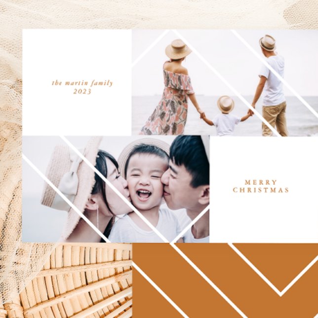 Modern Frame Christmas Photo Card (Creator Uploaded)