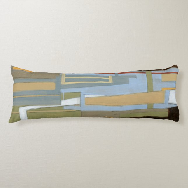 Modern Free Expression Painting by Norman Wyatt Body Cushion (Front)