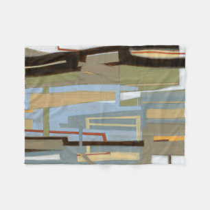 Modern Free Expression Painting by Norman Wyatt Fleece Blanket