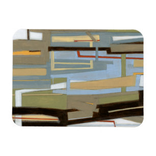 Modern Free Expression Painting by Norman Wyatt Magnet