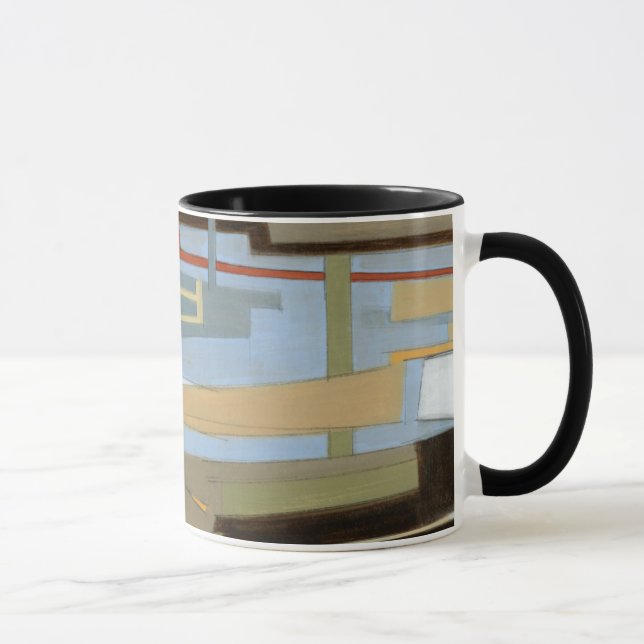 Modern Free Expression Painting by Norman Wyatt Mug (Right)