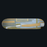 Modern Free Expression Painting by Norman Wyatt Skateboard<br><div class="desc">A modern free expression painting by Norman Wyatt Jr,  it features interlocking lines that form tight links of colour. Perfect as a personal purchase or as a gift for someone who enjoys free expression paintings.</div>