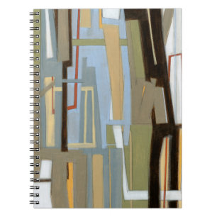 Modern Free Expression Painting by Norman Wyatt Spiral Notebook