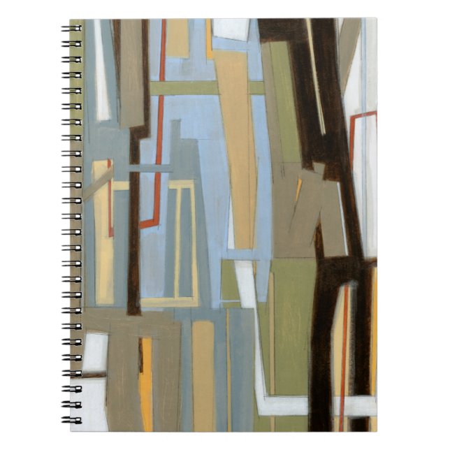 Modern Free Expression Painting by Norman Wyatt Spiral Notebook (Front)