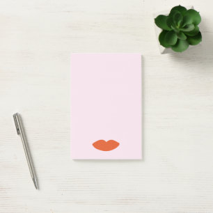 Modern French Chic Red Lips Beautician Minimal  Post-it Notes