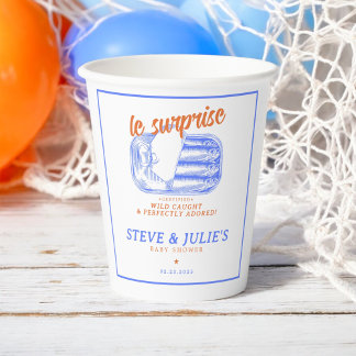 Modern French Sardines Tinned Fish Paper Cups