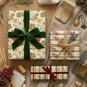 Modern Fresh Colourful Botanical Watercolor TMF26 Wrapping Paper Sheet