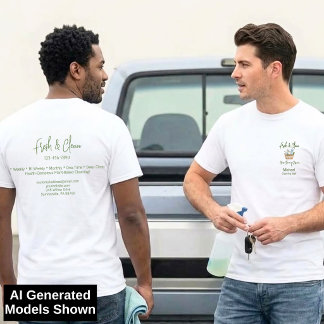 Modern Fresh Custom House Cleaning Services T-Shirt