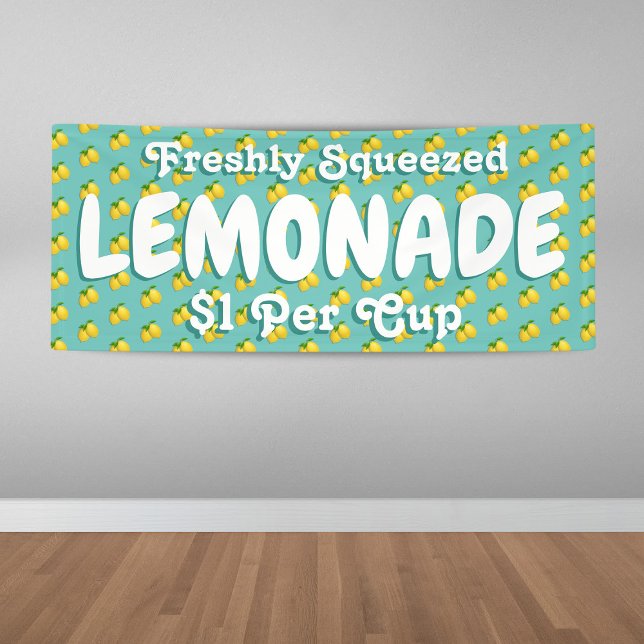 Modern Fresh Lemonade Stand Banner (Creator Uploaded)