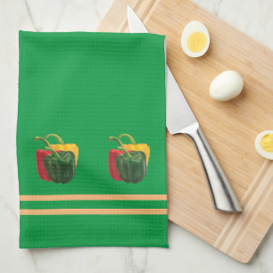 Modern Fresh Peppers Kitchen Towels
