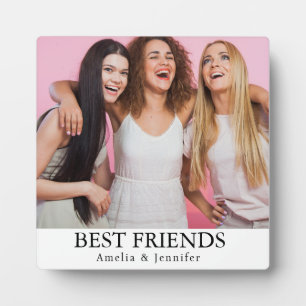 Modern Friend Collage Photos Simple Plaque