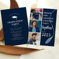 Modern 'Friends' Graduation Party Photo Collage