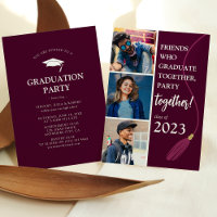 Modern 'Friends' Graduation Party Photo Collage