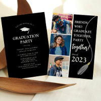 Modern 'Friends' Graduation Party Photo Collage