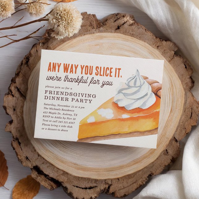 Modern Friendsgiving Dinner Invitation (Creator Uploaded)