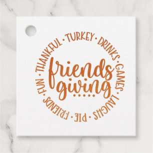 Modern Friendsgiving Favour Tags